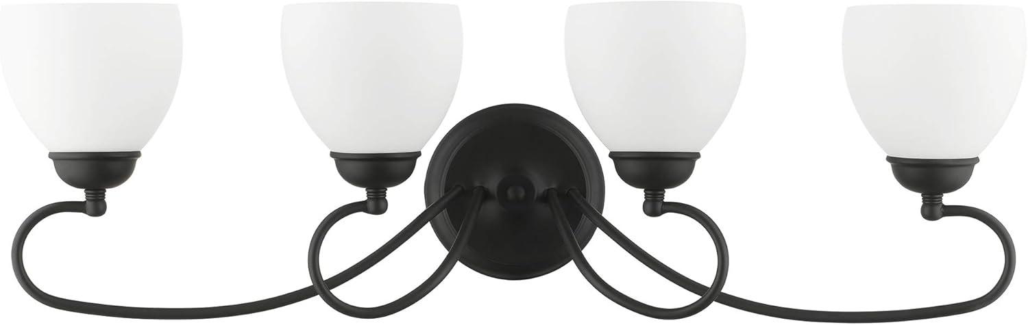 Livex Lighting Brookside 4 - Light Vanity in  Black