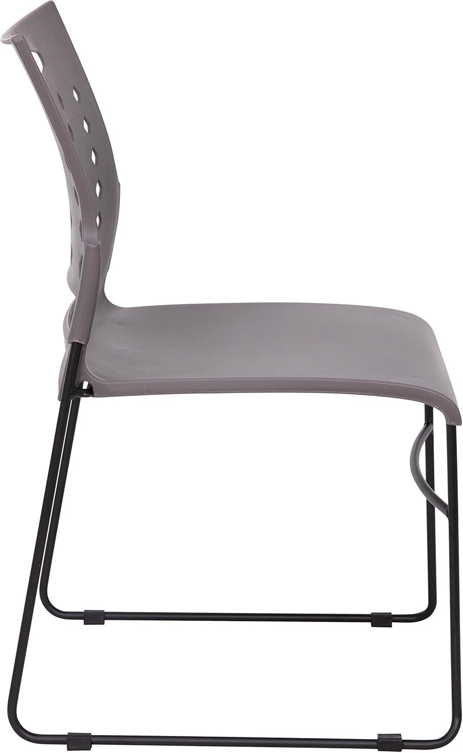 Flash Furniture 881 lb. Capacity Sled Base Stack Chair with Carry Handle and Air-Vent Back