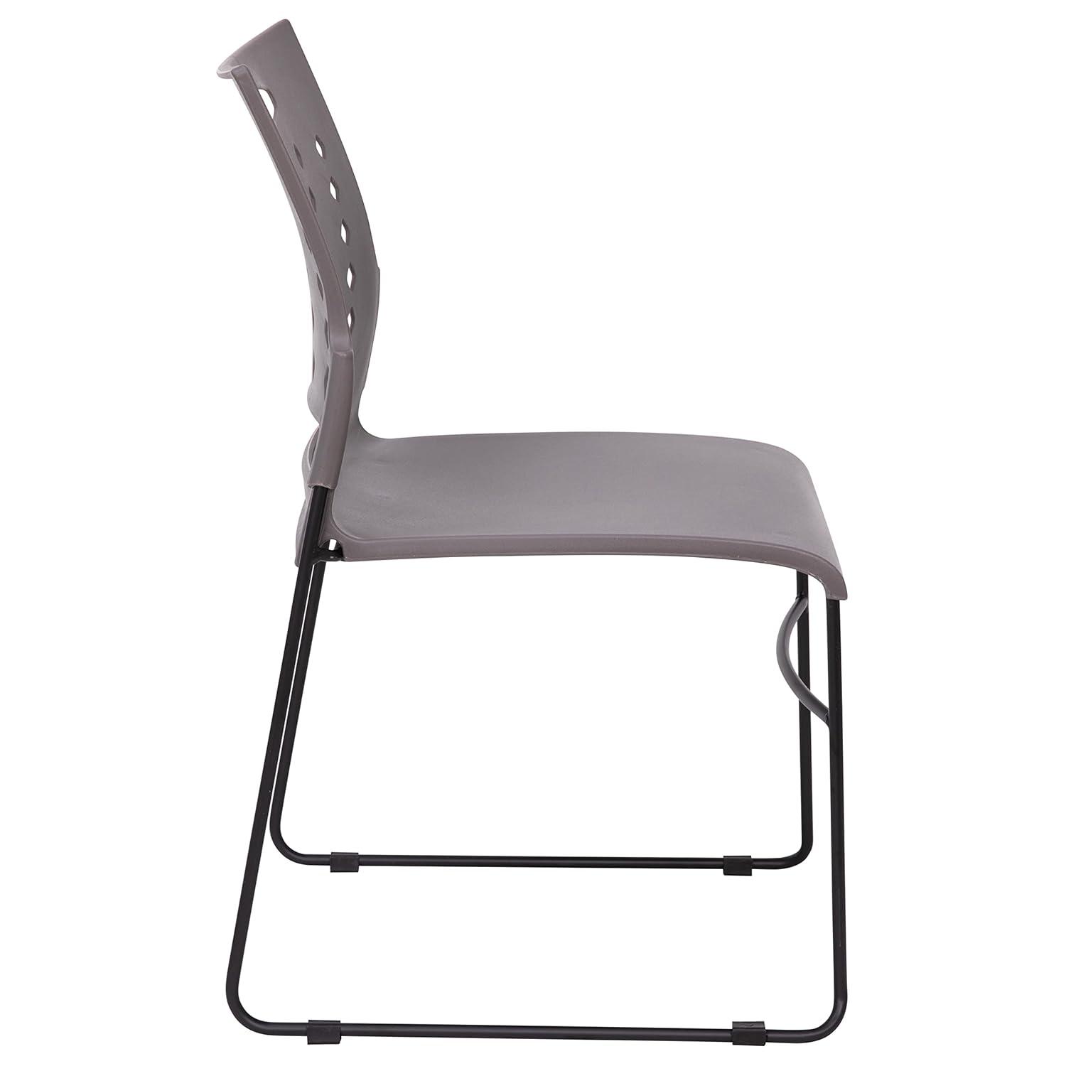 Flash Furniture 881 lb. Capacity Sled Base Stack Chair with Carry Handle and Air-Vent Back
