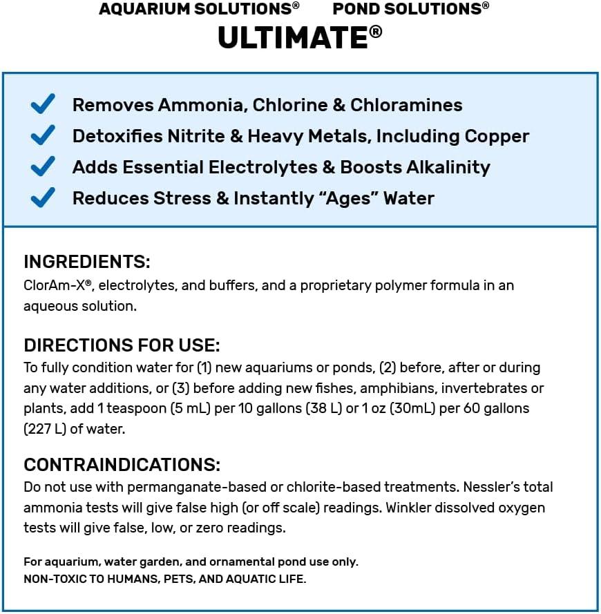 Hikari Aquarium Solutions Ultimate Liquid Treatment Bottle, 16 Oz