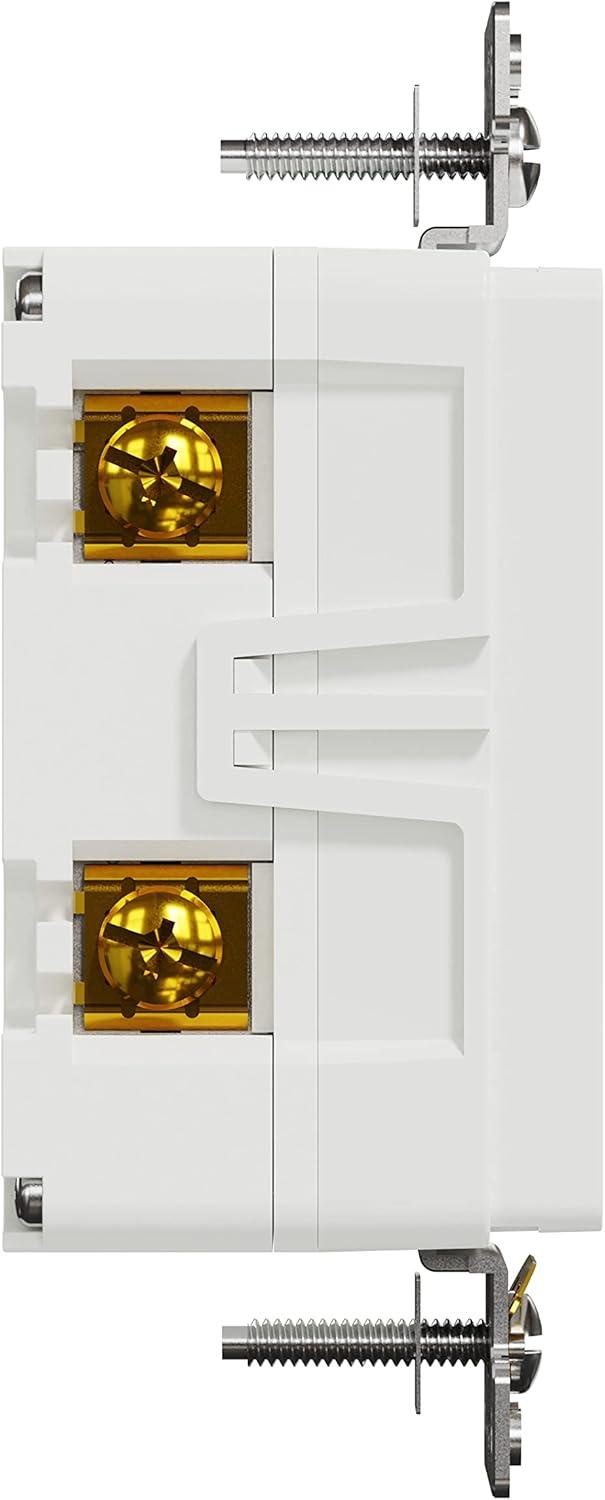 Square D X Series 15 -Amp 125-volt Tamper Resistant Weather Resistant GFCI Residential Decorator Outlet , Matte White