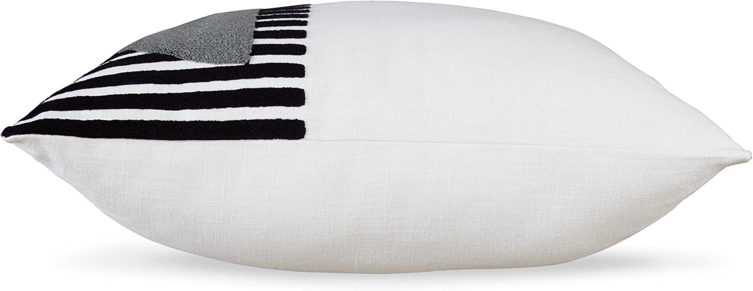 Signature Design by Ashley Contemporary Longsum Pillow  Black/White/Honey