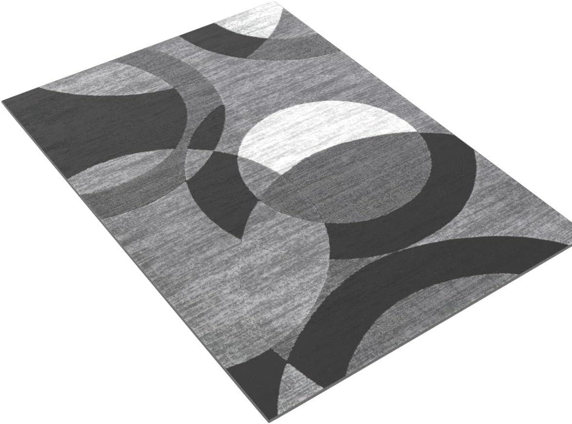 Well Woven Dulcet Bingo Modern Geometric Grey 7'10" x 9'10" Area Rug