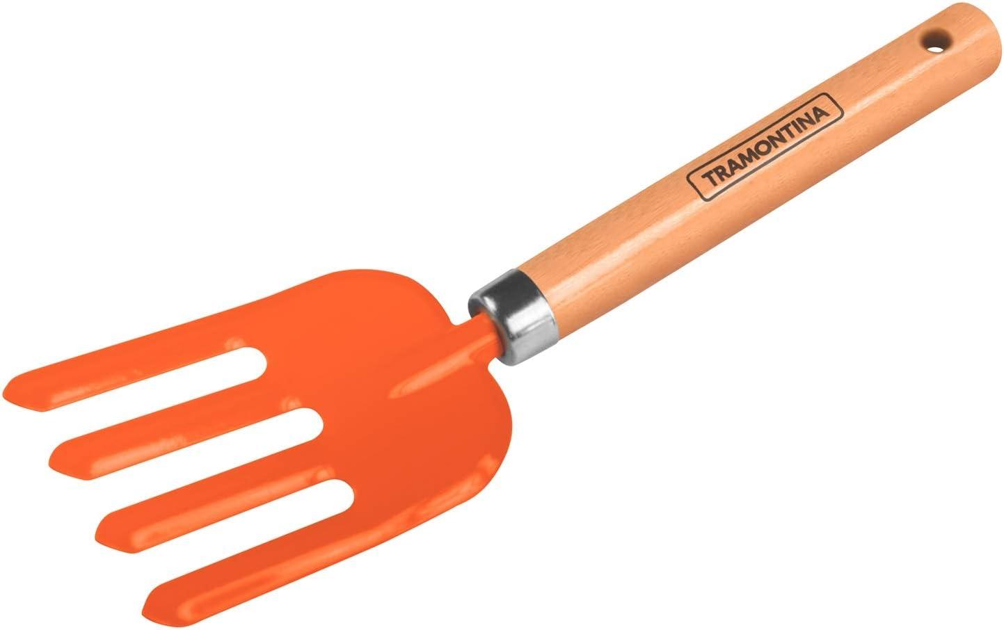 Tramontina 3 Piece Garden Set, Wood Handles, Plastic Packaging