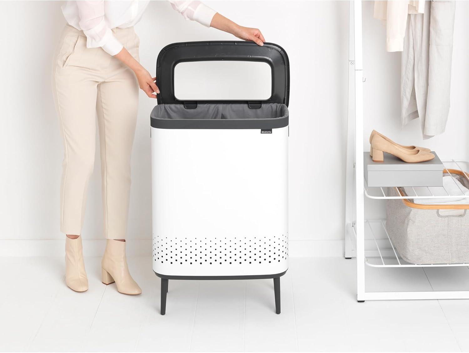 Brabantia Brabantia Bo Dual Compartment Laundry Hamper 2 x 11.9 Gallon (23.8 Gallon Capacity)