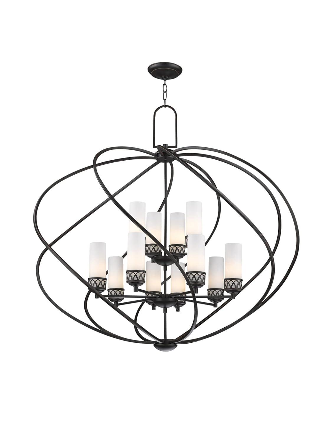 Livex Lighting 47199-67 Westfield 12-Light Foyer Chandelier, Olde Bronze