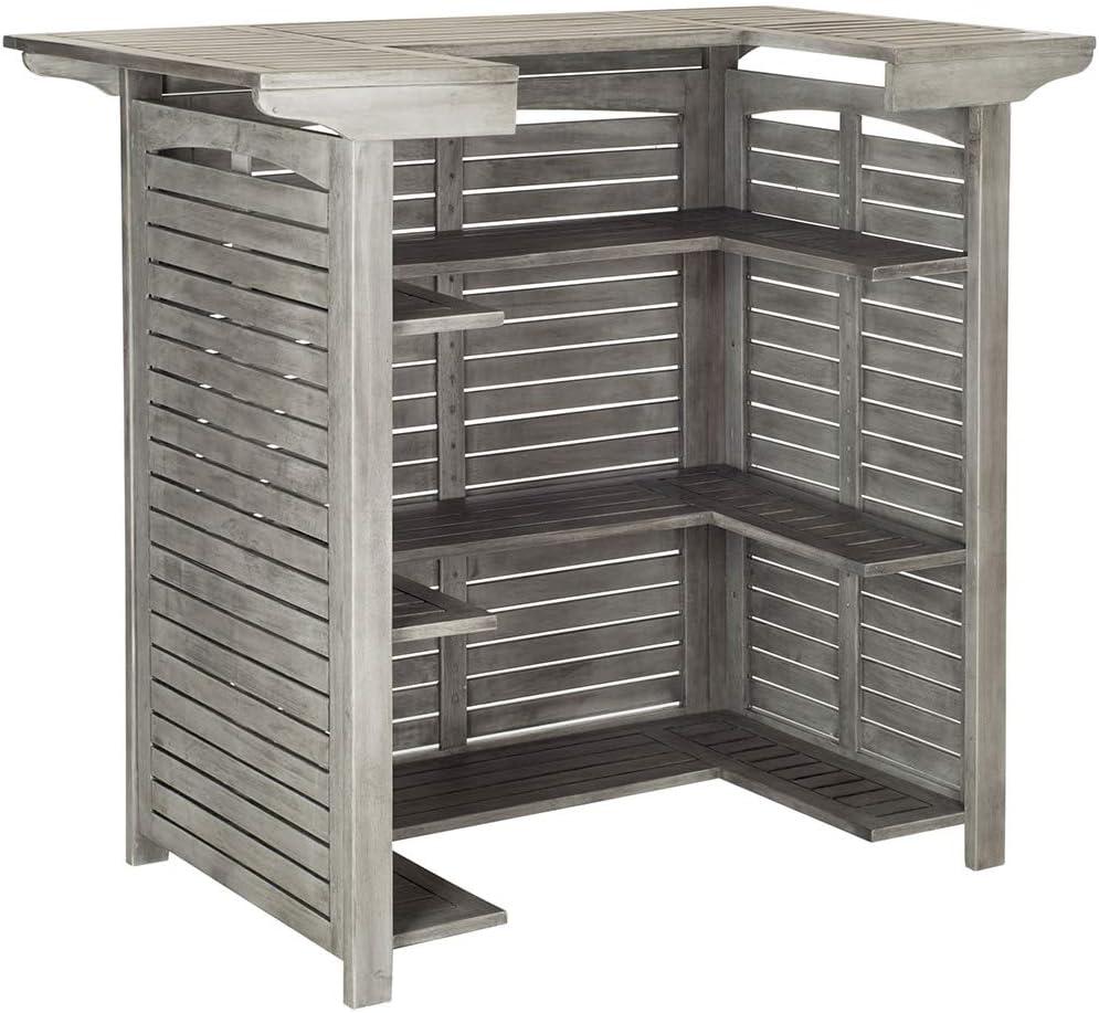 Monterey Patio Outdoor Bar Table - Natural - Safavieh