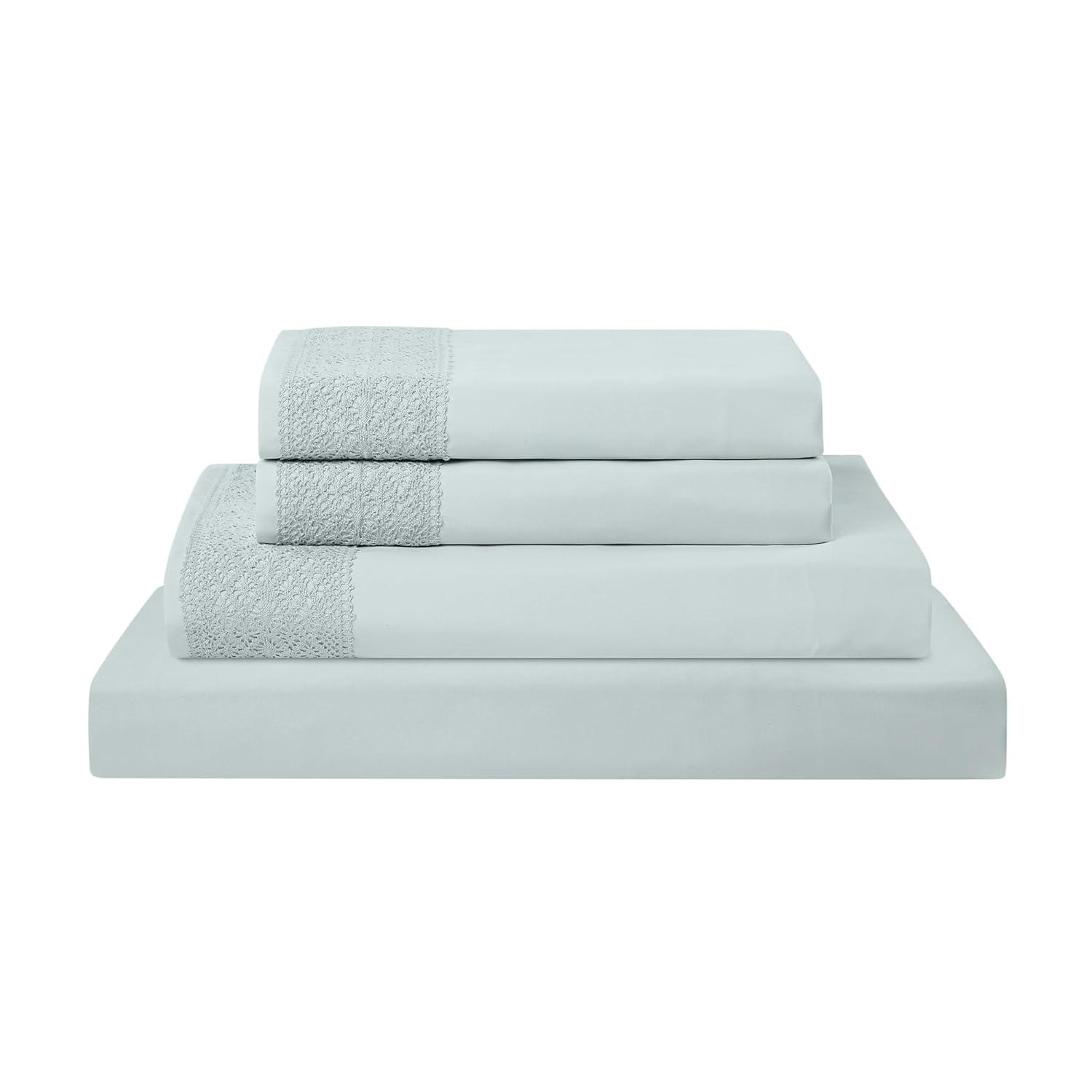 Modern Threads Yate Soft Microfiber Crochet Lace Sheets - Luxurious Microfiber Bed Sheets - Includes Flat Sheet, Fitted Sheet with Deep Pockets, & Pillowcases & Reviews | Wayfair
