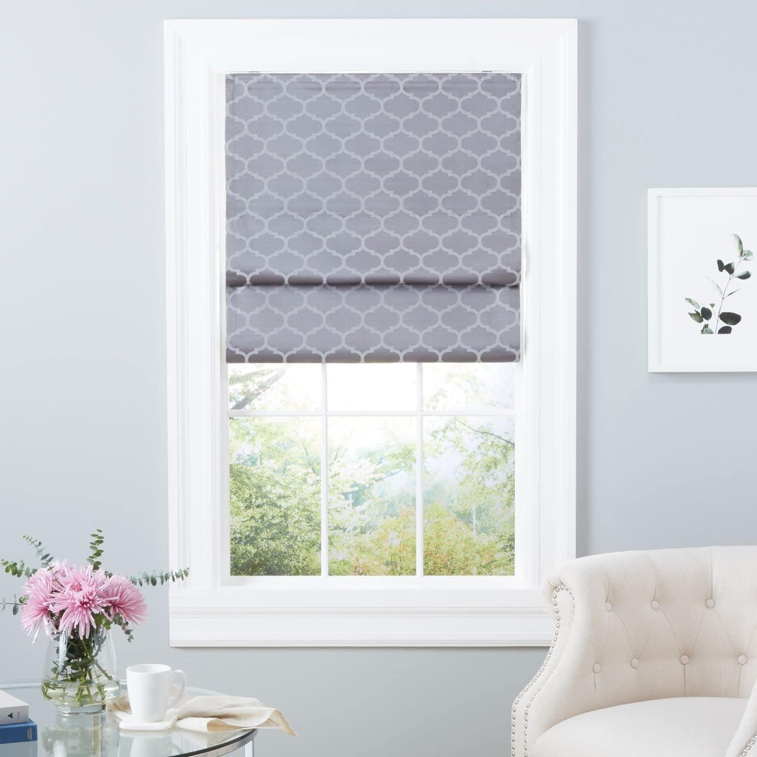 Montague Trellis Blackout Roman Shade