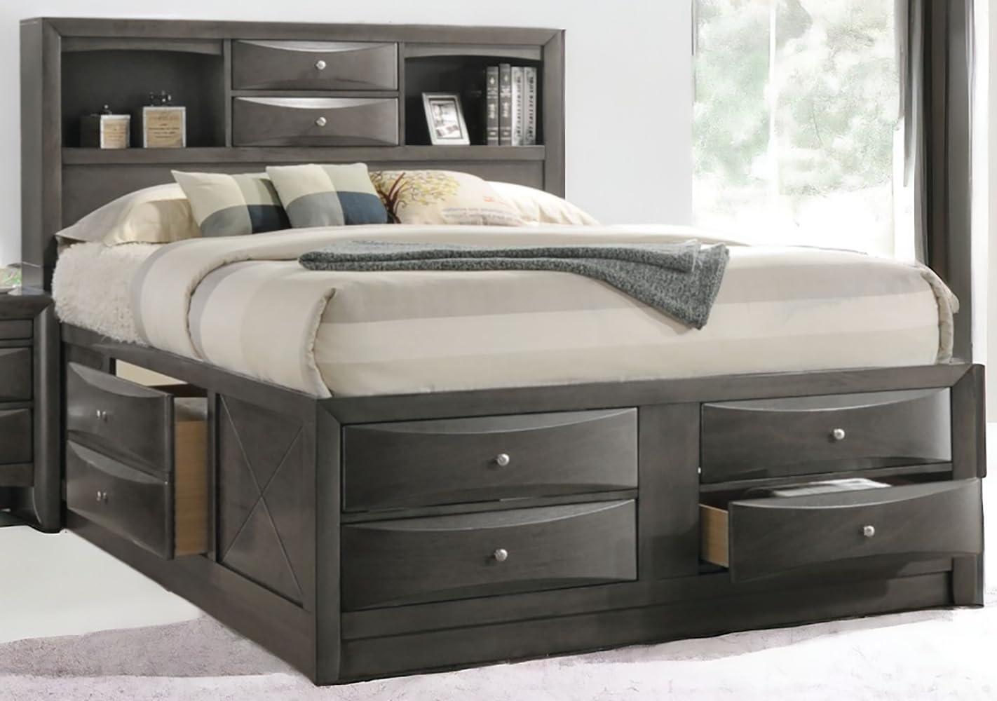 Wildon Home® Elyne Bookcase Storage Bed