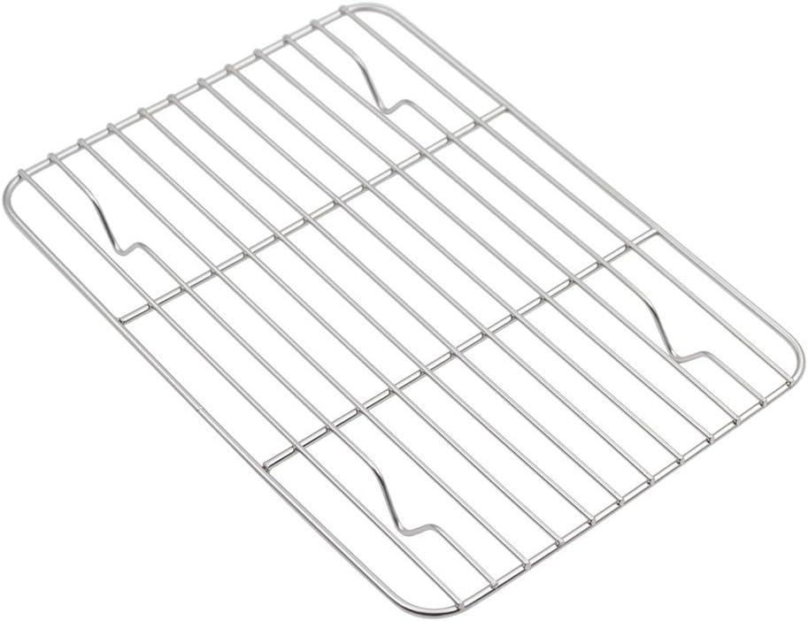 Mlfire Baking Sheets and Racks Set Stainless Steel Baking Sheet Chef Baking Sheet with Wire Rack Set for Oven and Dishwasher Non Toxic Heavy Duty Easy Clean Cooling Rack Set