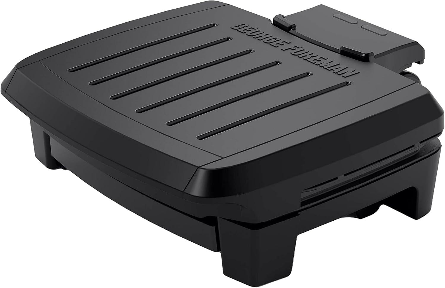 George Foreman George Foreman Contact Submersible Grill, Wash The Entire Grill, 4-serving, Black