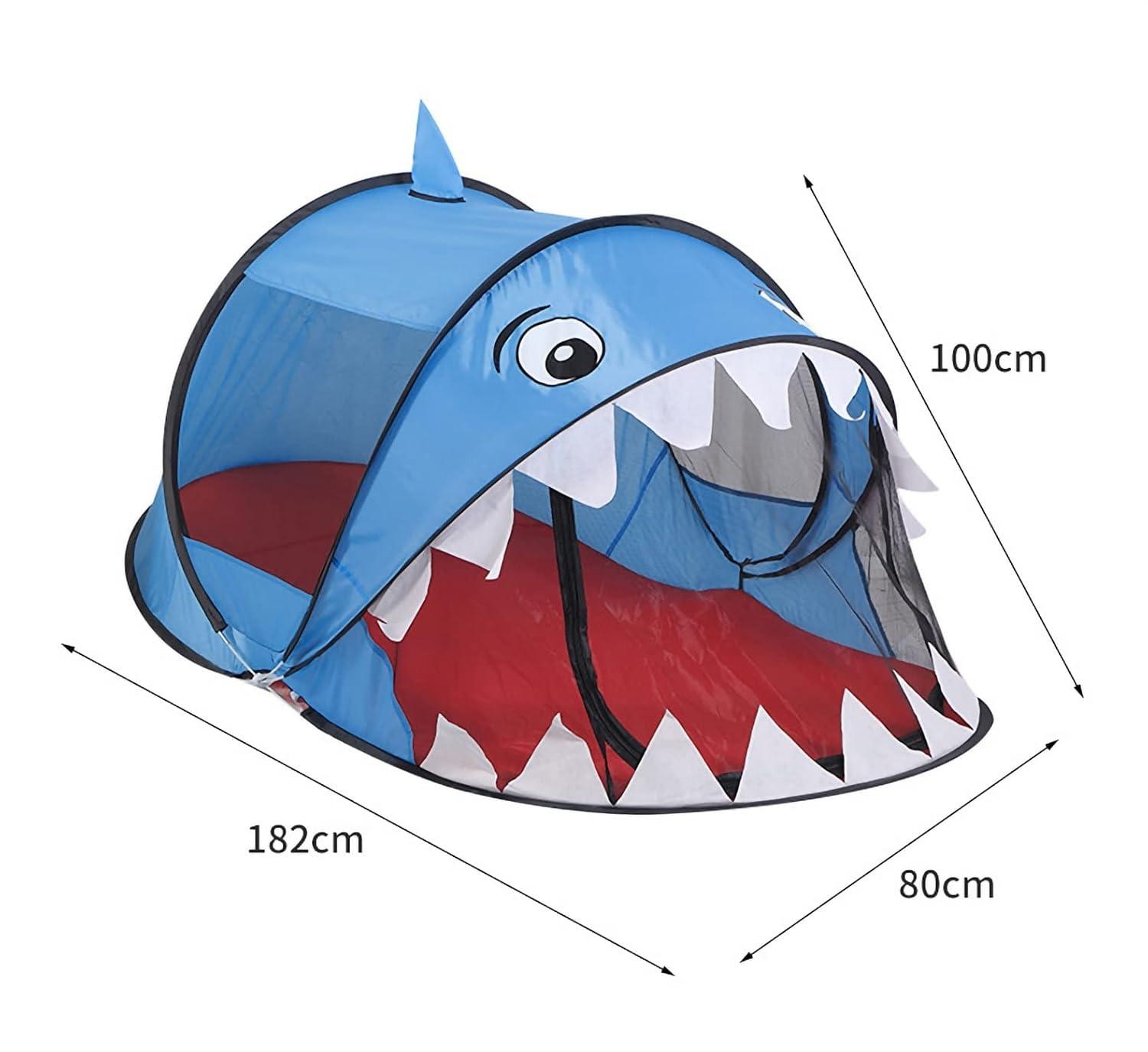 Kids Play Tents – Collapsible Tent for Boys Girls Gift - Large Foldable Playhouse Indoor/Outdoor Fun - Pop up Tent Toys for Age 1 and up Child Birthdays Presents (Shark)