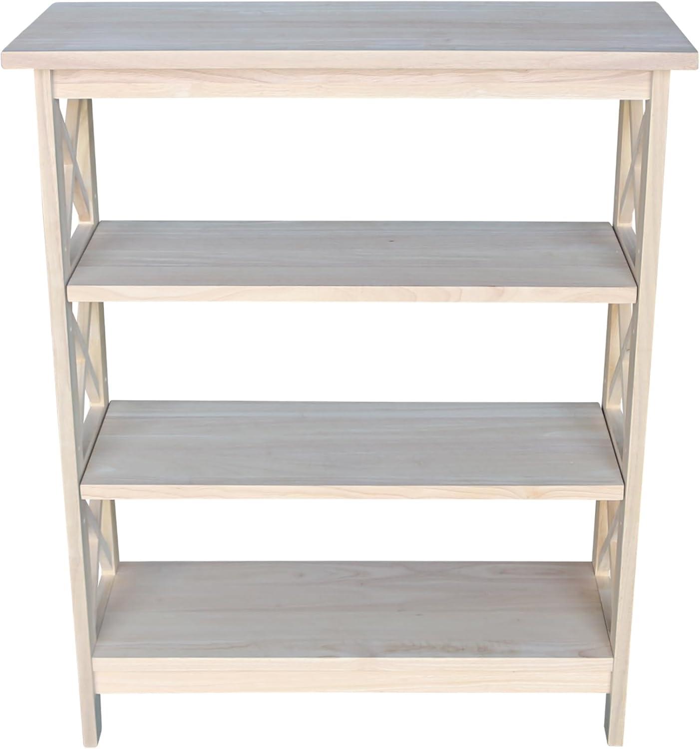 X-Sided Bookcase Unfinished - International Concepts