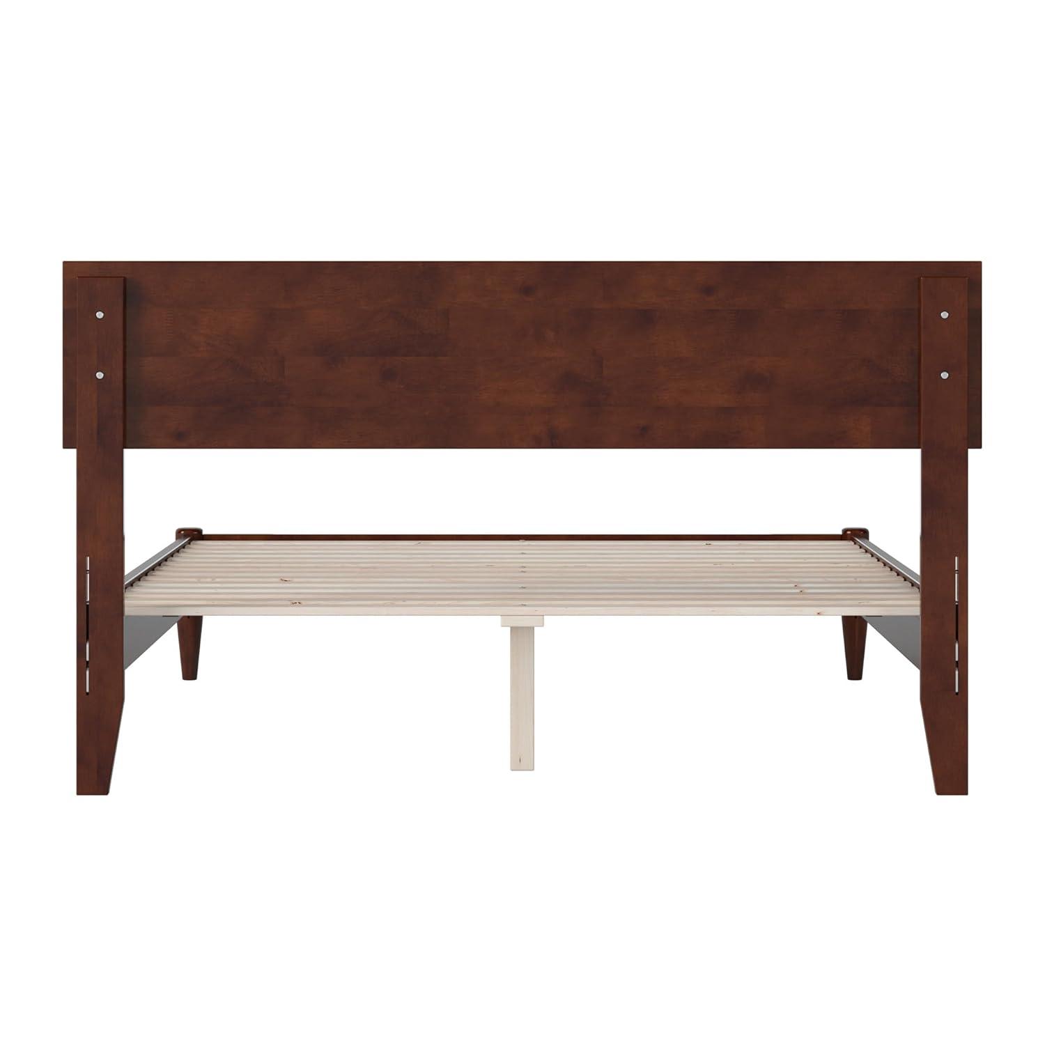 AFI Aria Queen Modern Solid Wood Low Profile Platform Bed, Walnut