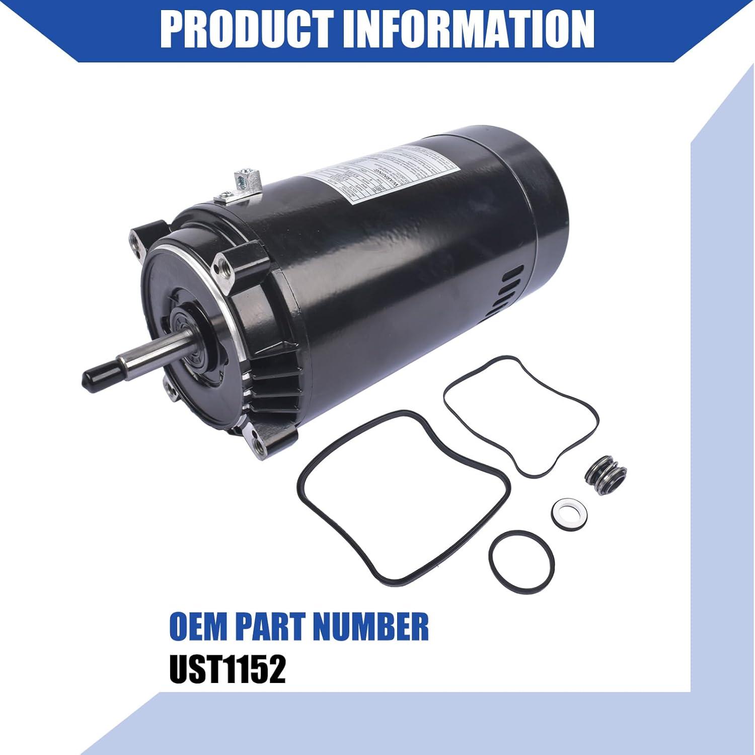 Artudatech Motor Replacement Kit 1.5 HP UST1152 Pool Pump