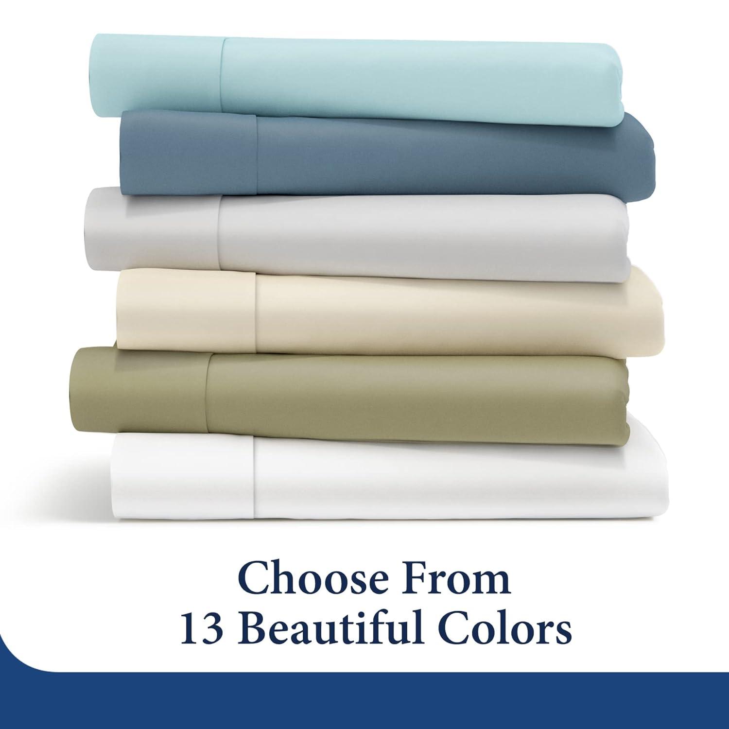 Cosy House Collection Everyday Pattern Bed Sheet Set - Black Pearl - Polka, Cal King