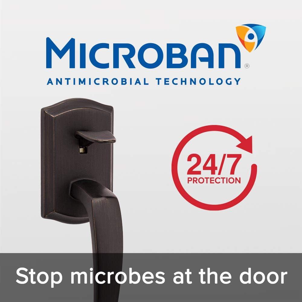 Kwikset Prescott Door Handleset Only with Tustin Door Handle in Venetian Bronze