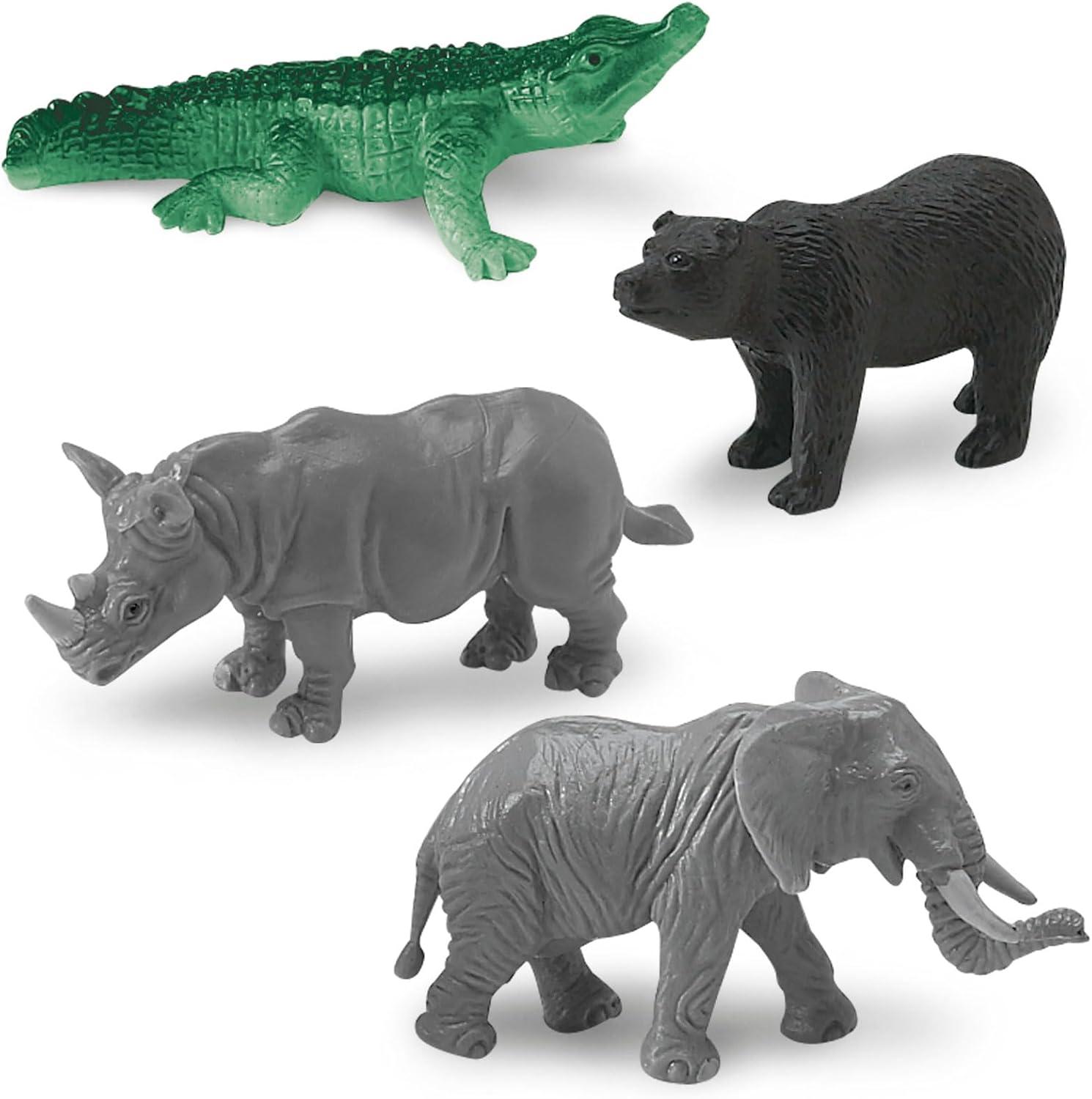 Safari Ltd. Wild Bulk Bag - 48 Jungle & Savanna Animal Figurines - Toy Set for Boys, Girls & Kids Ages 3+