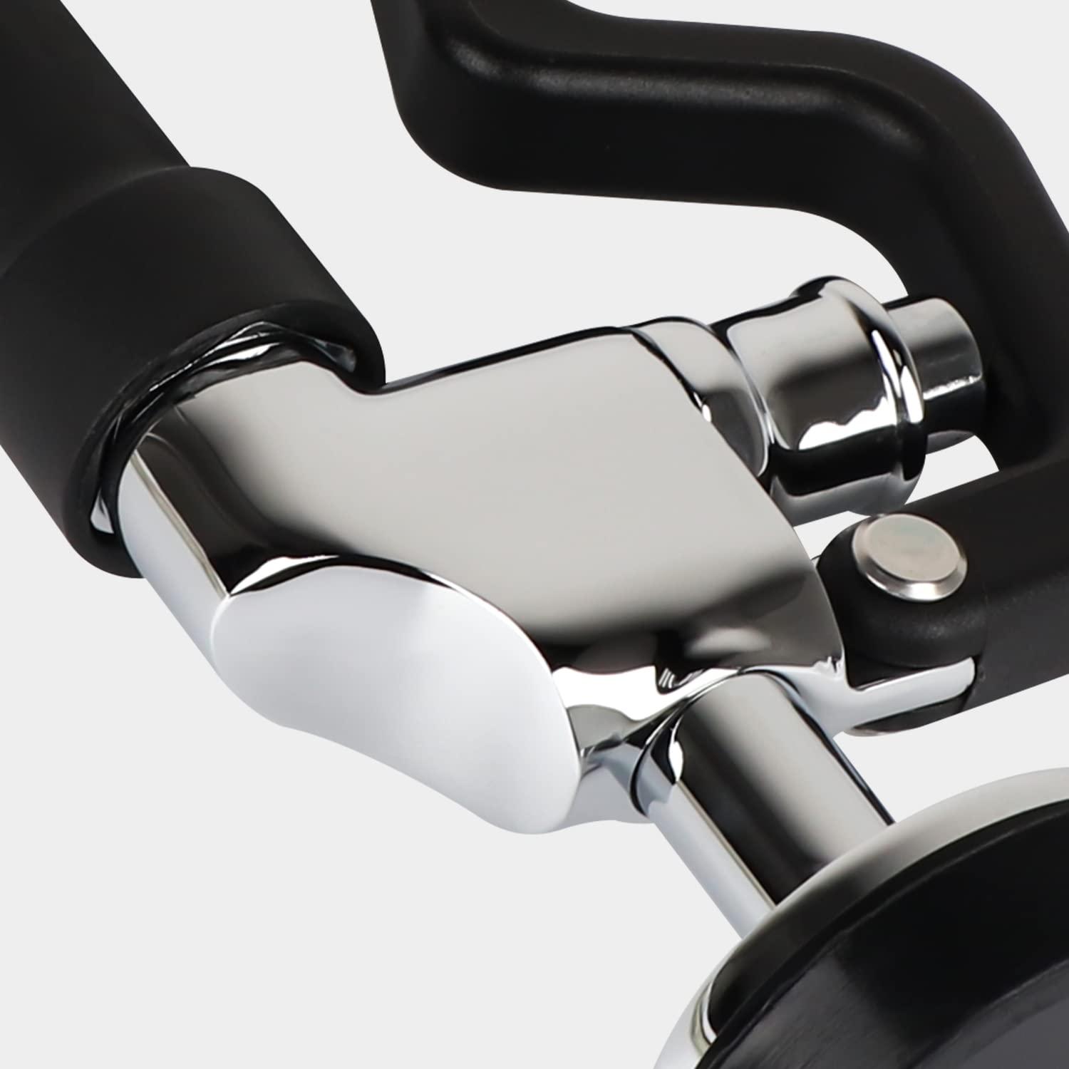 KWODE Pre-rinse Spray Valve Head for All Commercial Kitchen Sink Faucet, High Pressure Dish Sprayer Nozzle with Hand Grip Assembly Replacement Kit for Restaurant Industrial Faucets Black