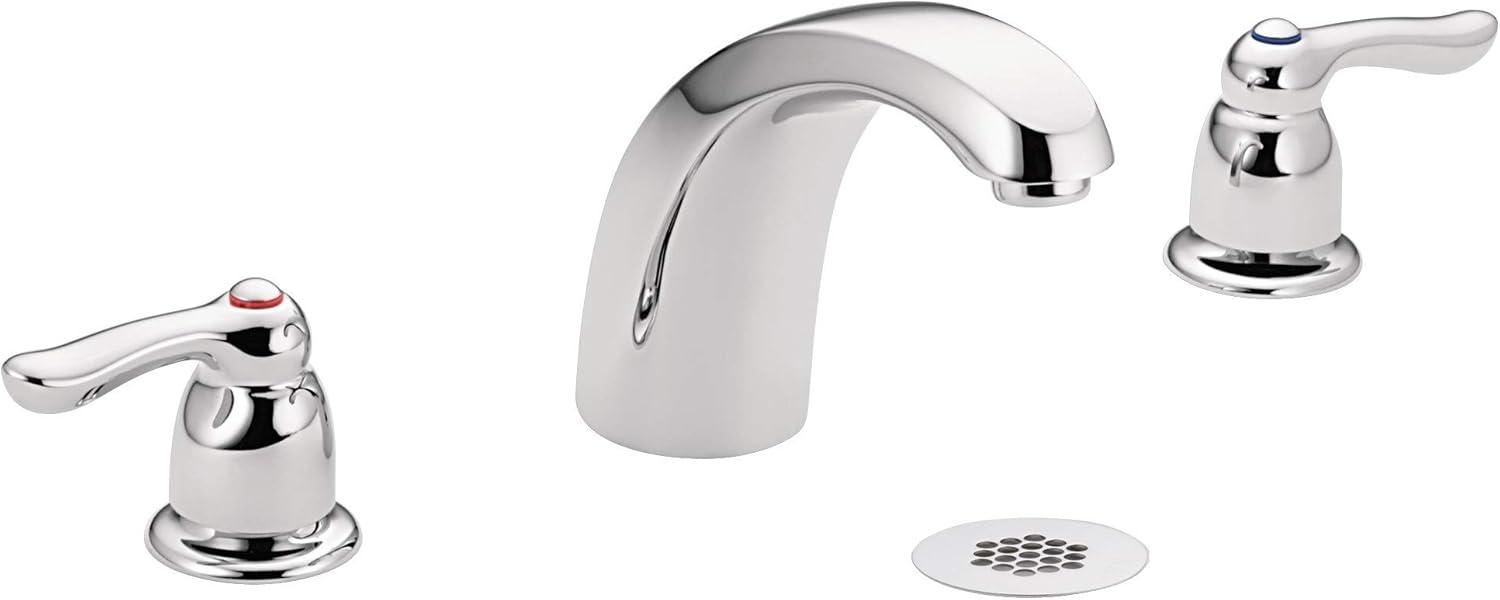 Eco-Friendly Chrome Widespread Bathroom Faucet with Diverter