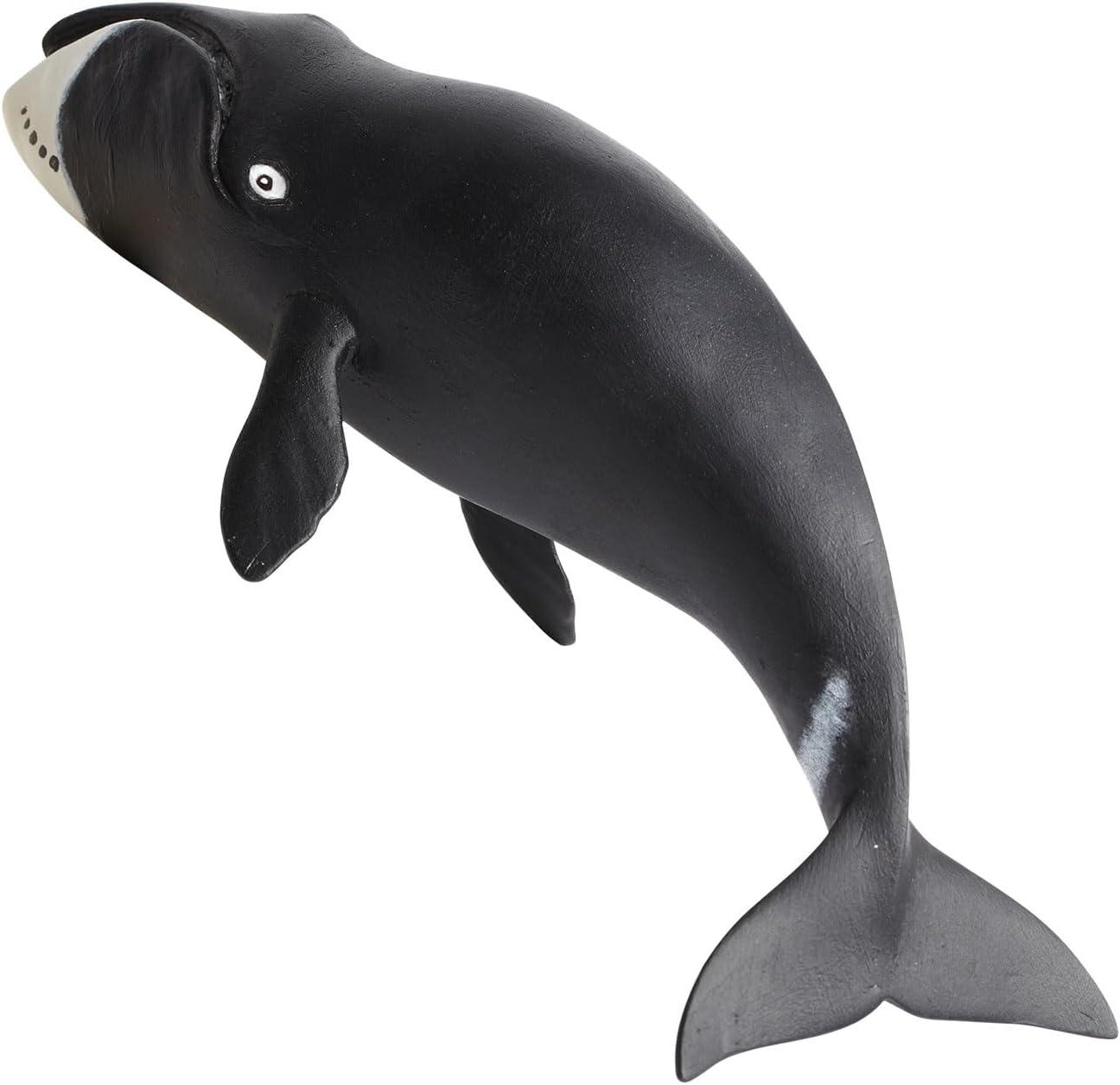 Safari Ltd. Bowhead Whale Figurine - Lifelike 8.25" Model Figure - Educational Toy for Boys, Girls, and Kids Ages 3+