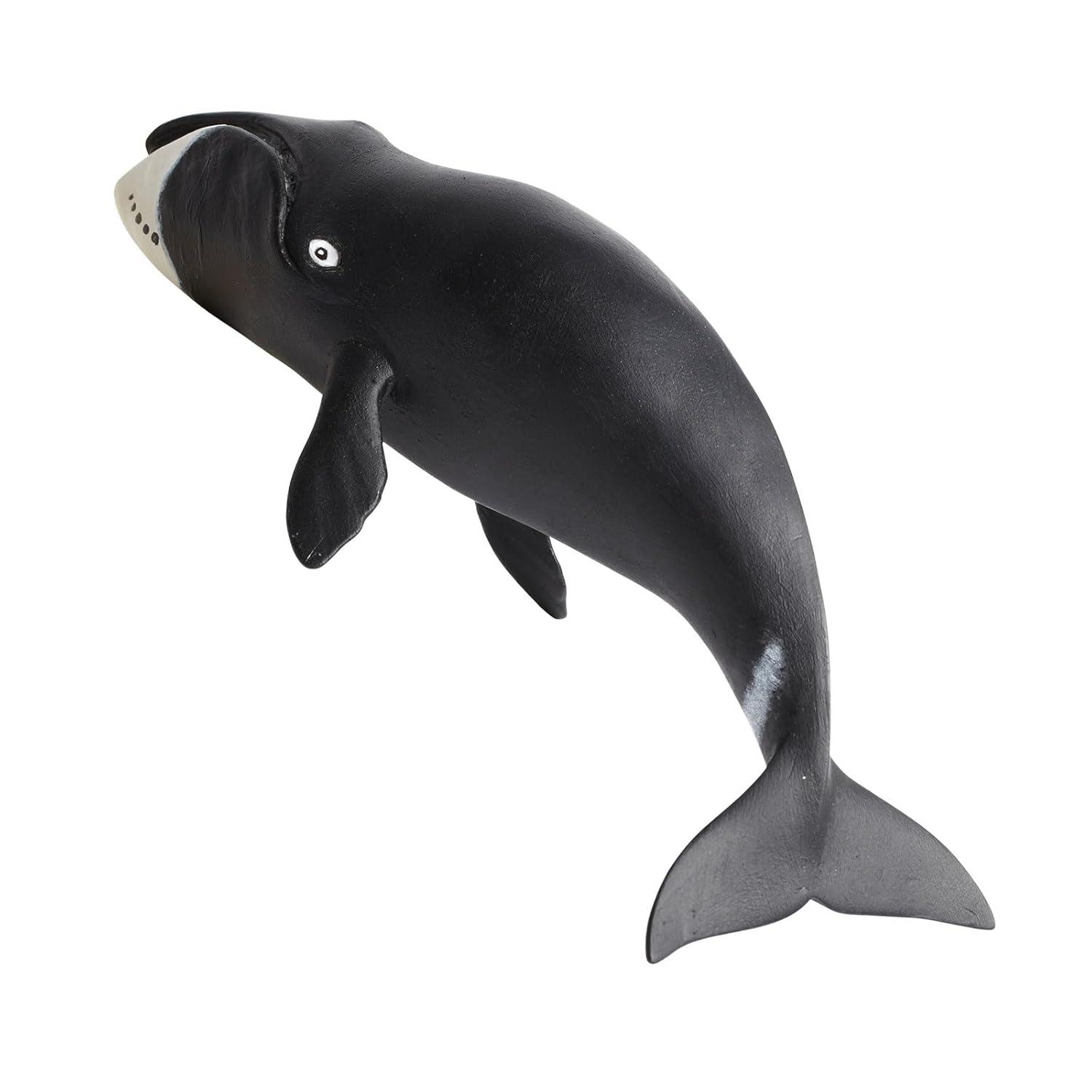 Safari Ltd. Bowhead Whale Figurine - Lifelike 8.25" Model Figure - Educational Toy for Boys, Girls, and Kids Ages 3+