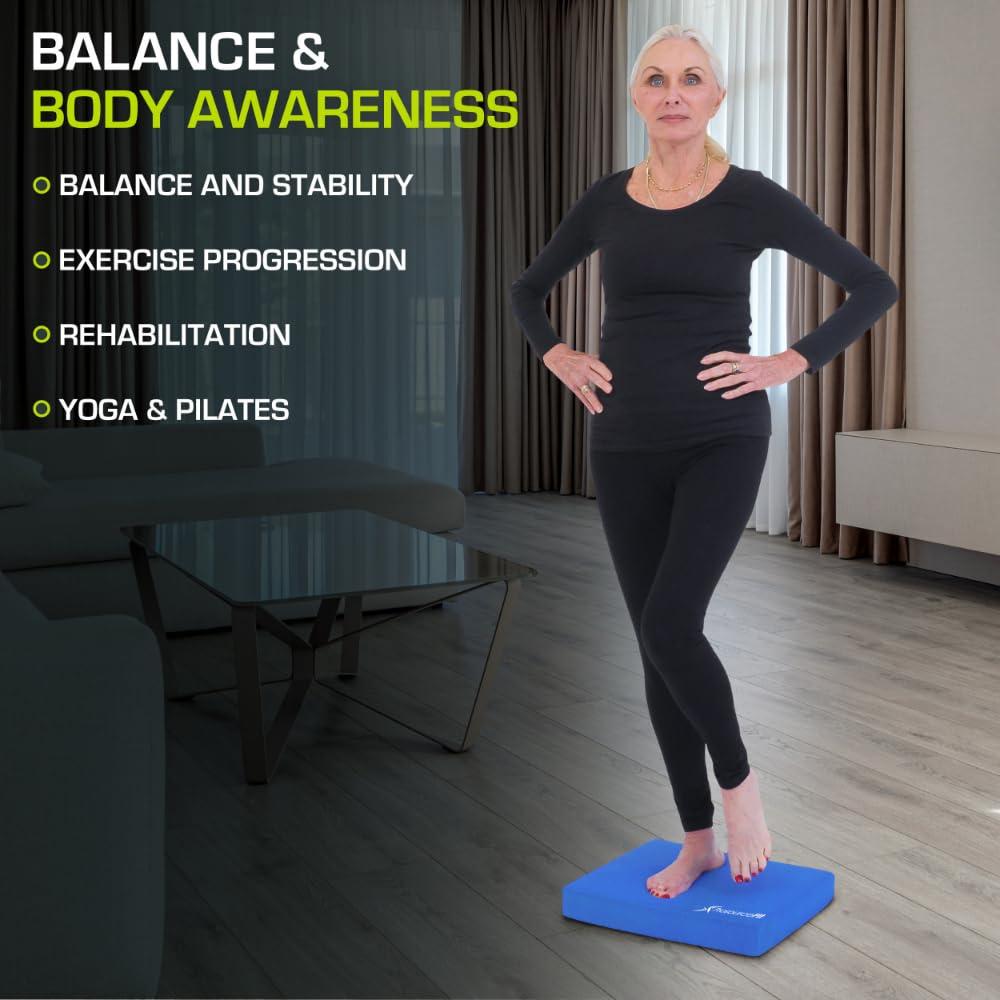 ProsourceFit Exercise Balance Pad 15.5x12.75-in, Blue