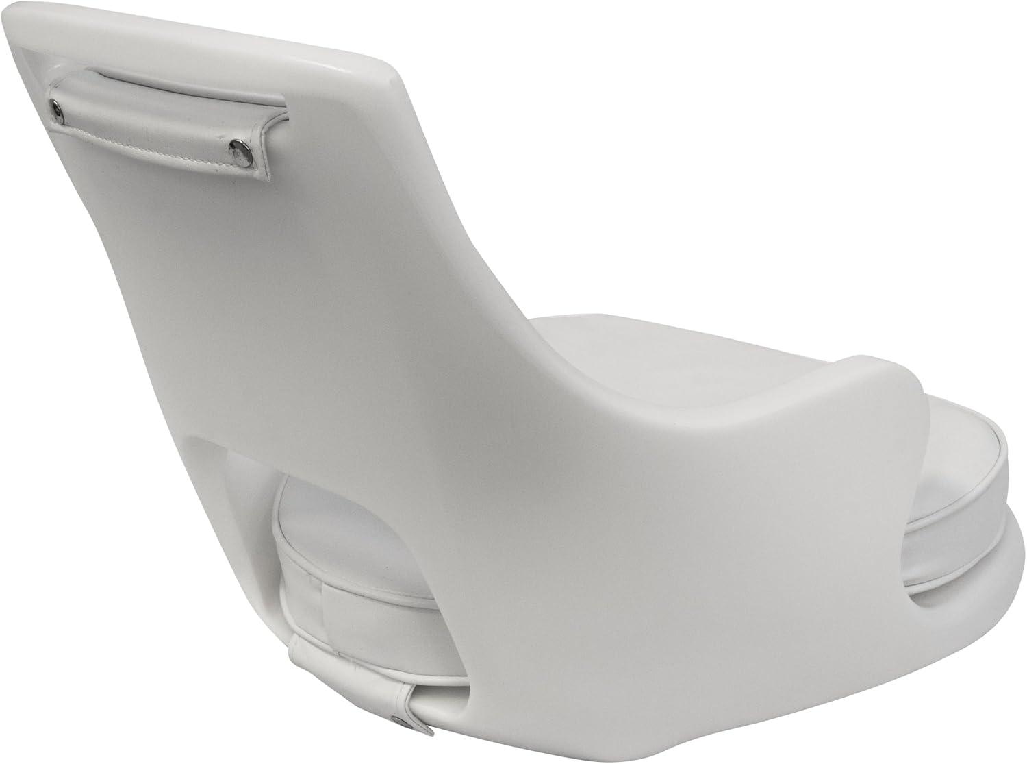 Wise 8WD015-3-710 Standard Compact Pilot Chair with Cushions and Mounting Plate, White