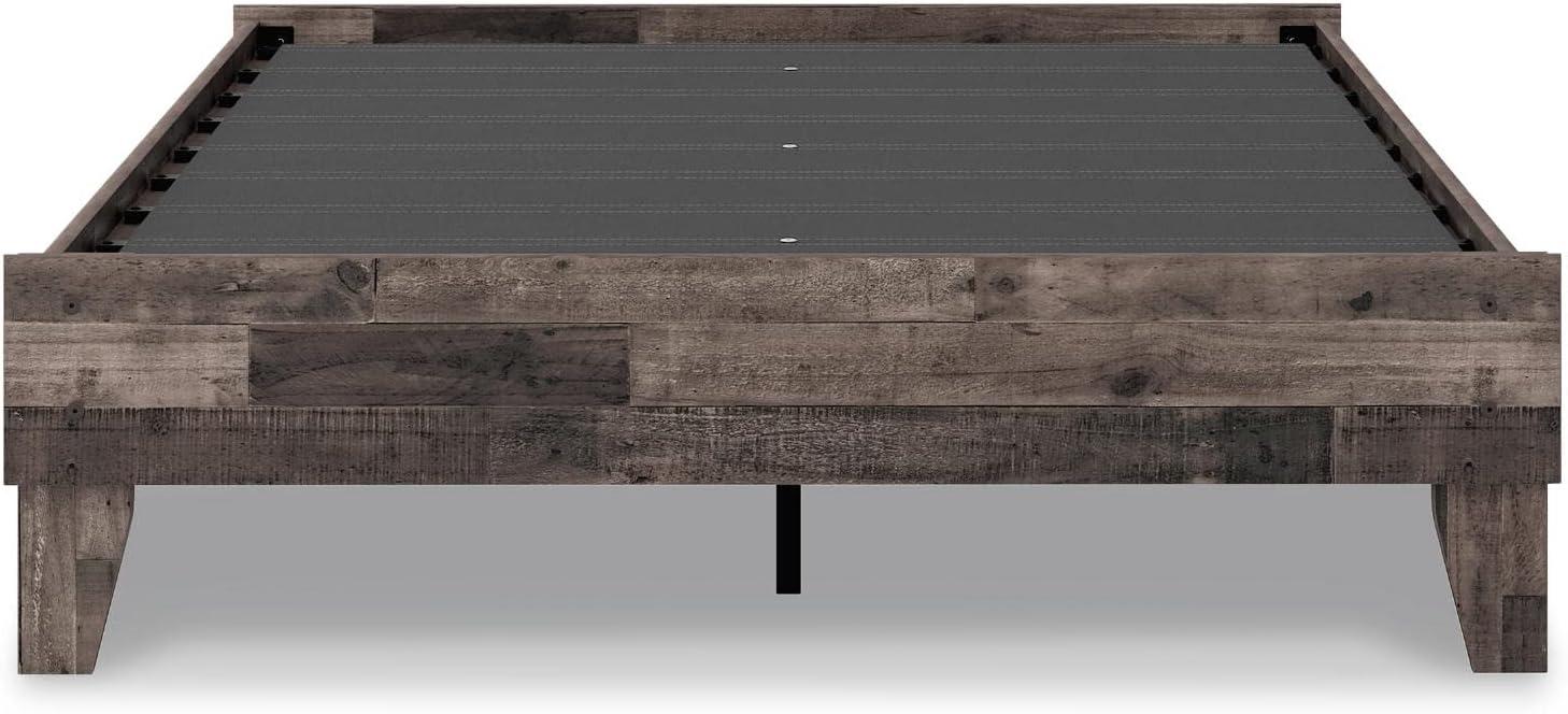 Signature Design by Ashley Casual Neilsville Full Platform Bed  Multi Gray