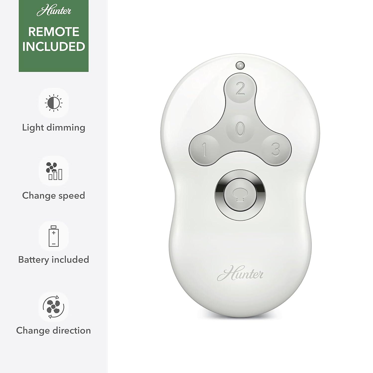 Dempsey 52" 4 - Blade Contemporary Indoor Ceiling Fan with Lights and Remote