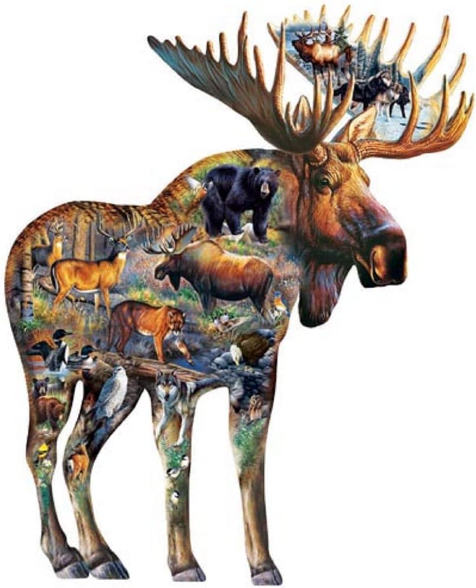 Sunsout Walk on the Wild Side 650 pc Special Shape  Jigsaw Puzzle 95761