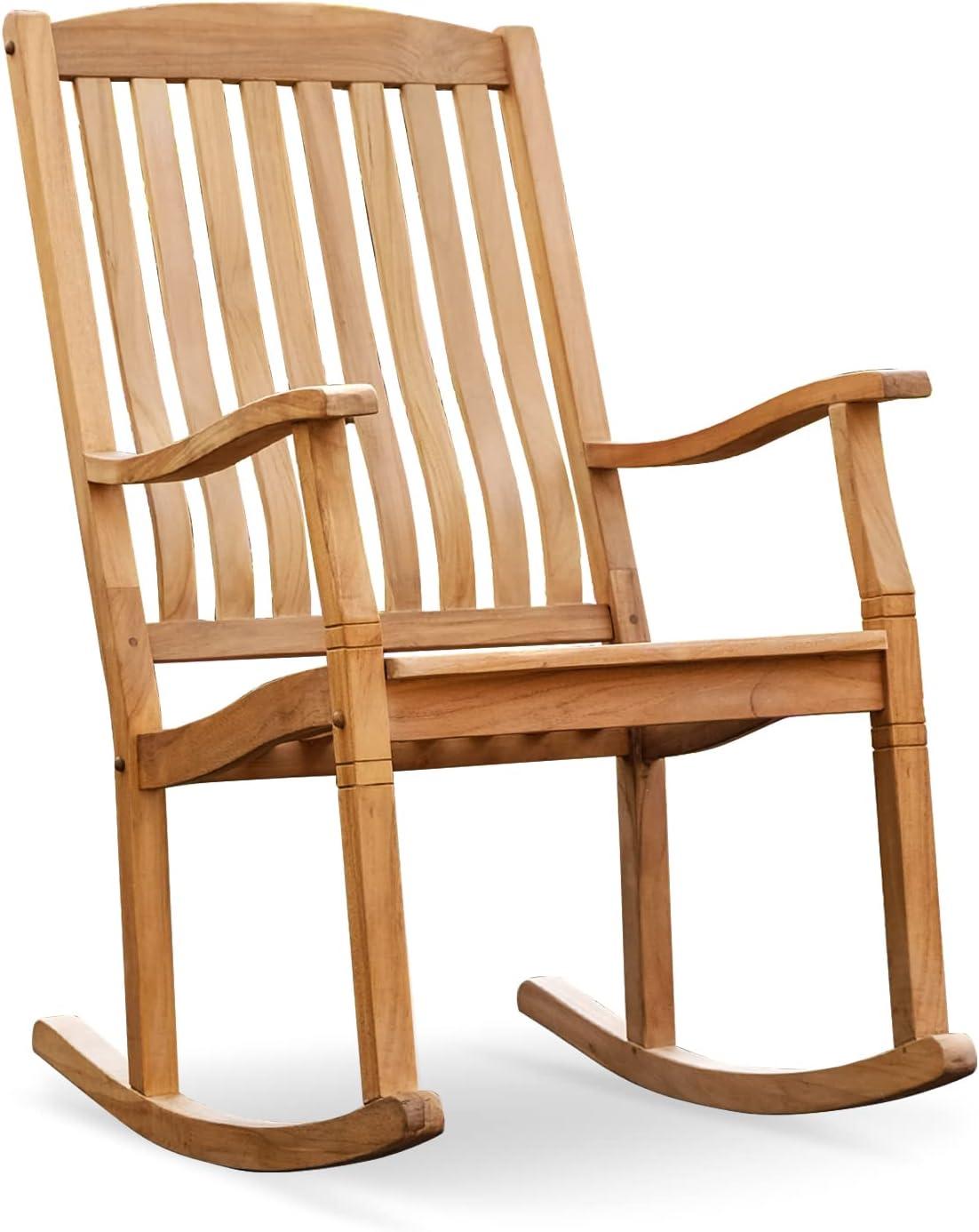 Solid Teak Wood Arie Outdoor Rocking Chair