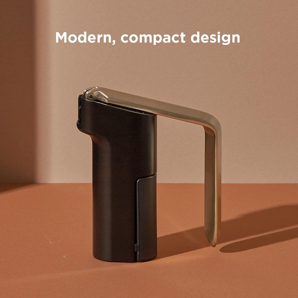 RBT RBT Vertical Lever Corkscrew Wine Opener With Foil Cutter And Extra Spiral, Black