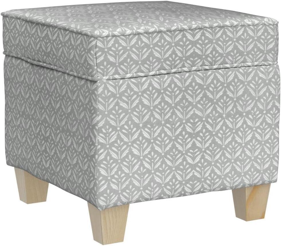 Cole Classics Square Storage Ottoman with Lift Off Top - HomePop