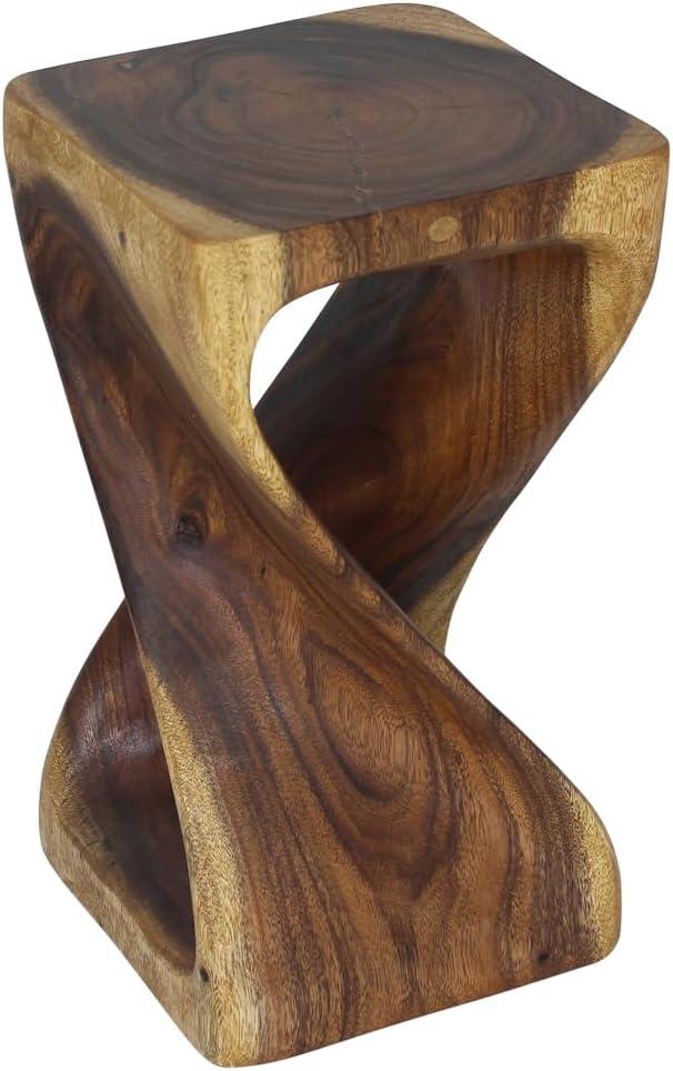 Haussmann ® Original Wood Twist Stool 10 X 10 X 16 In High Walnut Oil - 10" x 10" x 16"