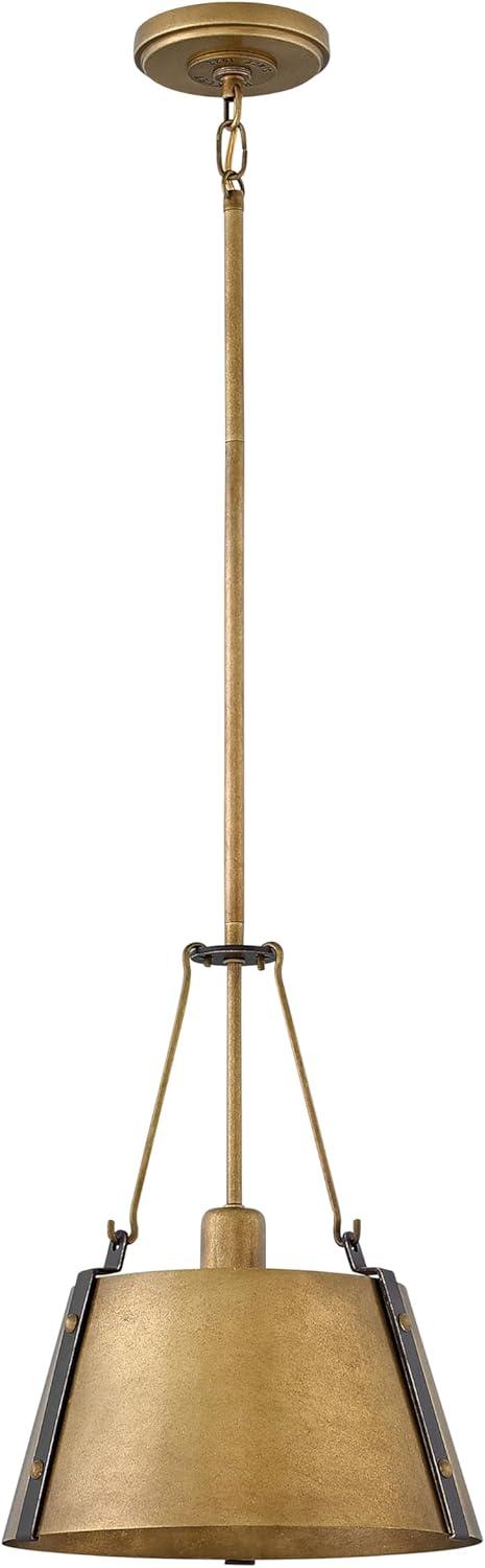 Cartwright Small 1-Light Drum Pendant w/ Bold Rivets