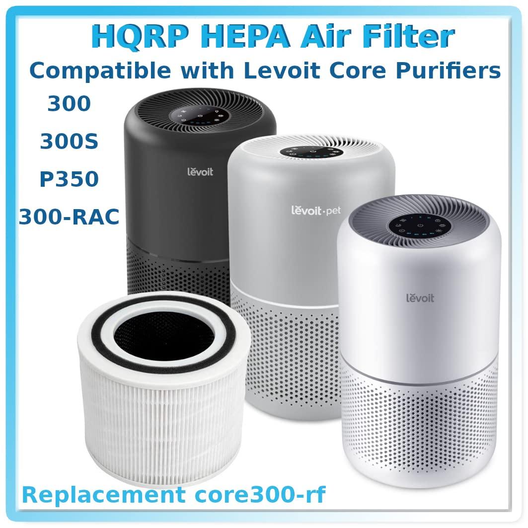 2-Pack Core 300 Replacement Filter for LEVOIT Core 300 and Core 300S Air Purifier, H13 True HEPA Filter and Activated Carbon, Replace Core 300-RF