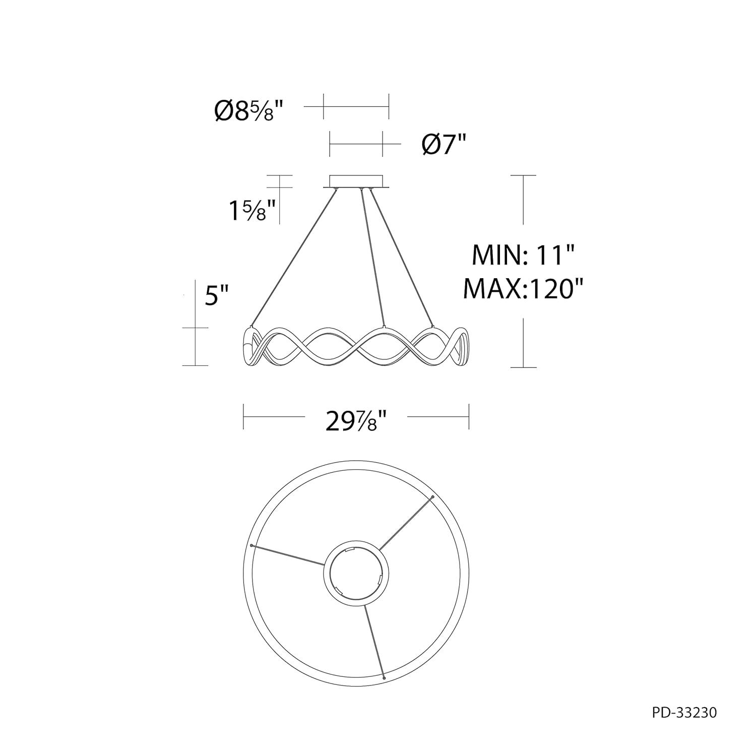 Morae 1 - Light LED Unique/Statement Pendant