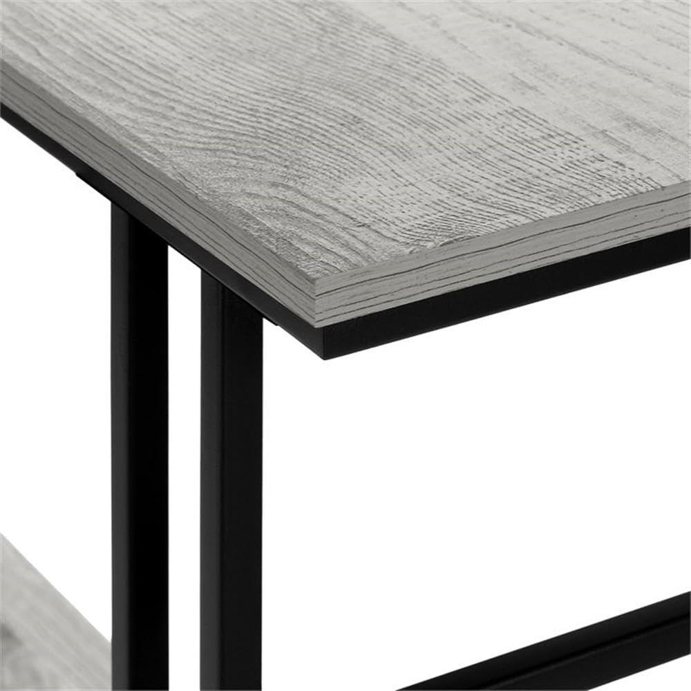 Monarch Specialties ACCENT TABLE - 48"L / GREY / BLACK METAL HALL CONSOLE