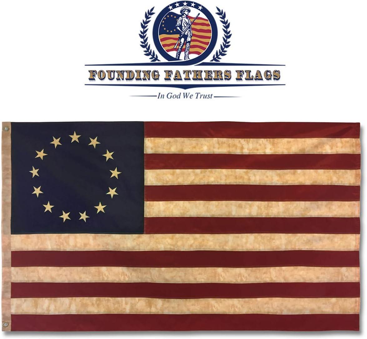 Vintage Patriotic 3x5ft Embroidered Polyester American Flag