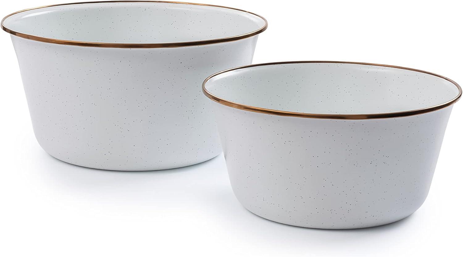 Barebones  Enamel Mixing Bowl Set