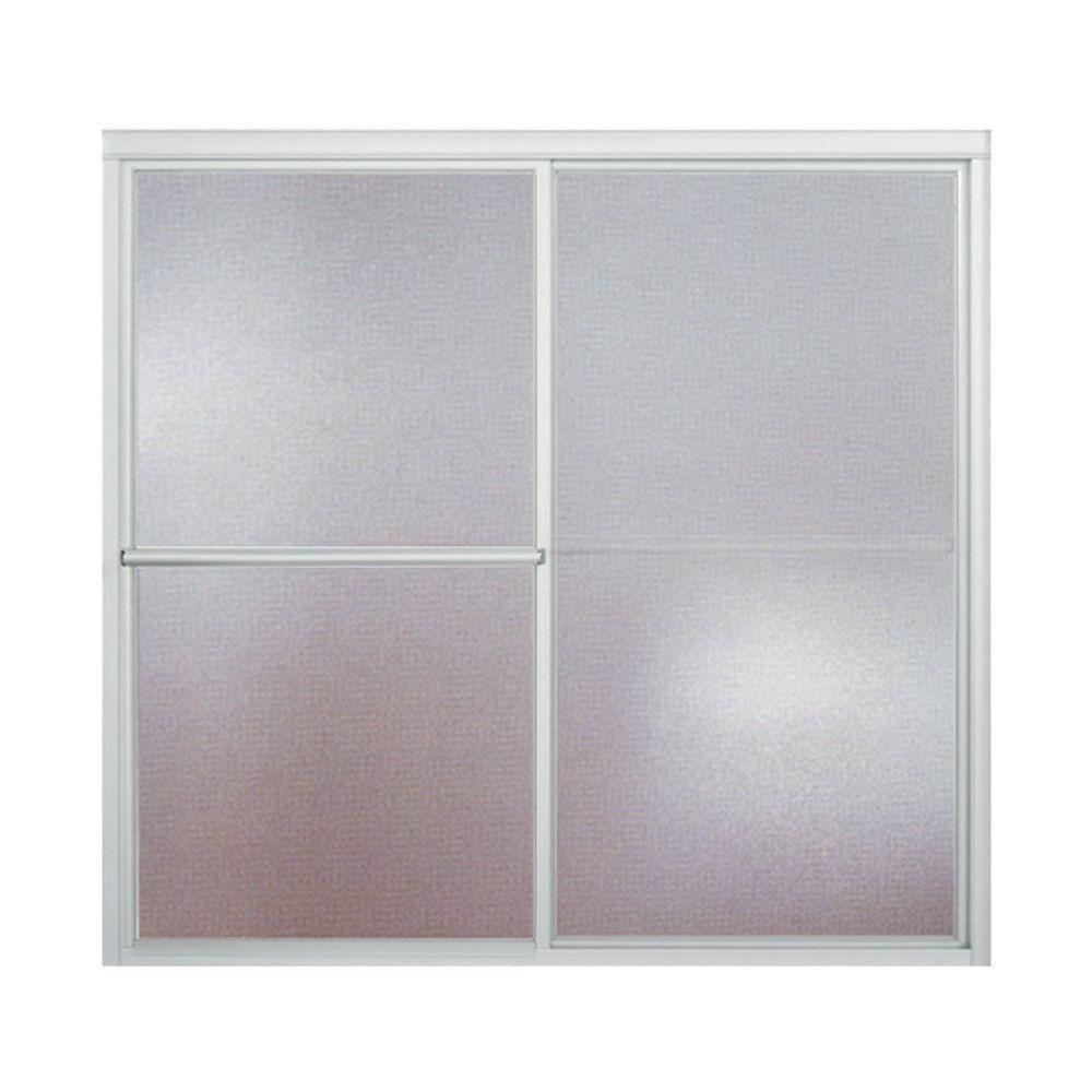 Deluxe 59.38" x 56.25" Bypass Bath Door Left to Right Open