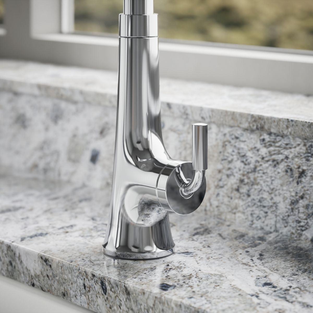Tone Touchless Pull-Down Kitchen Sink Faucet with Three-Function Sprayhead
