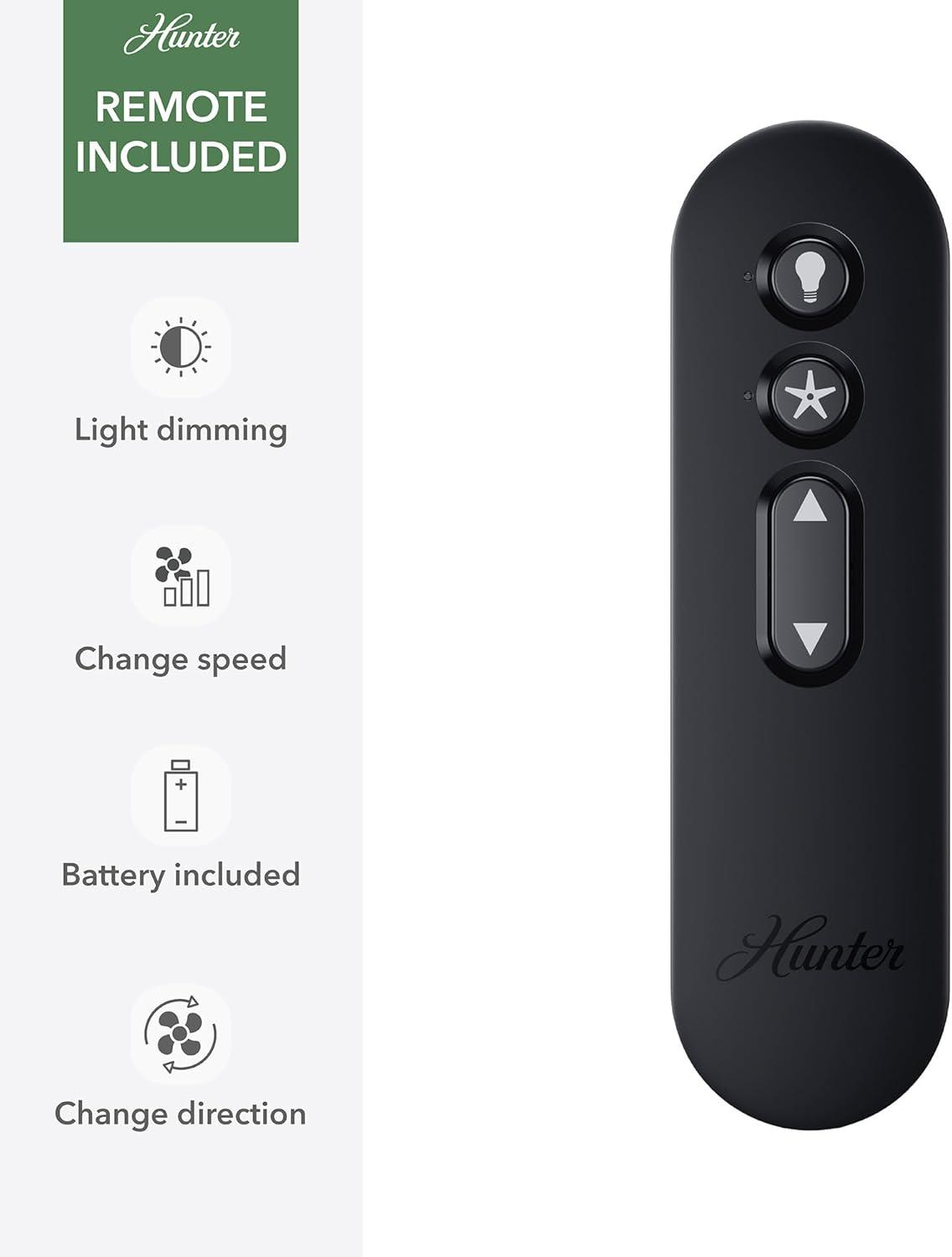 Hunter 52 Inch Fonthill ENERGY STAR® Hunterexpress Ceiling Fan With Lights And Remote