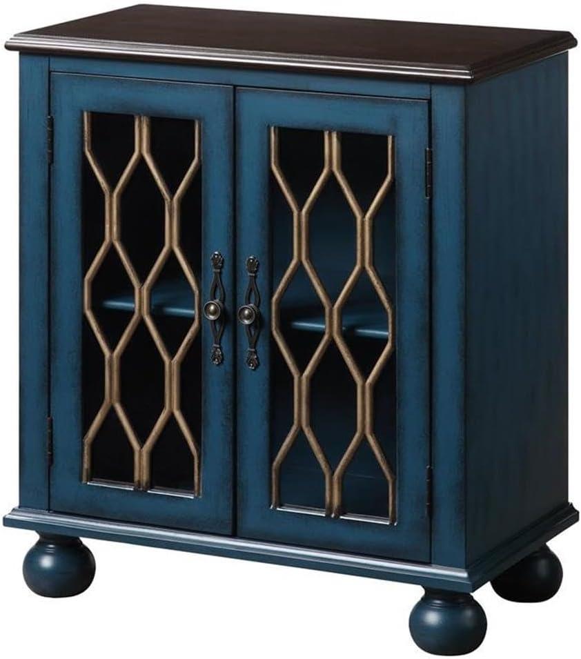 AC00195 - Console Table, Antique Blue Finish - Lassie