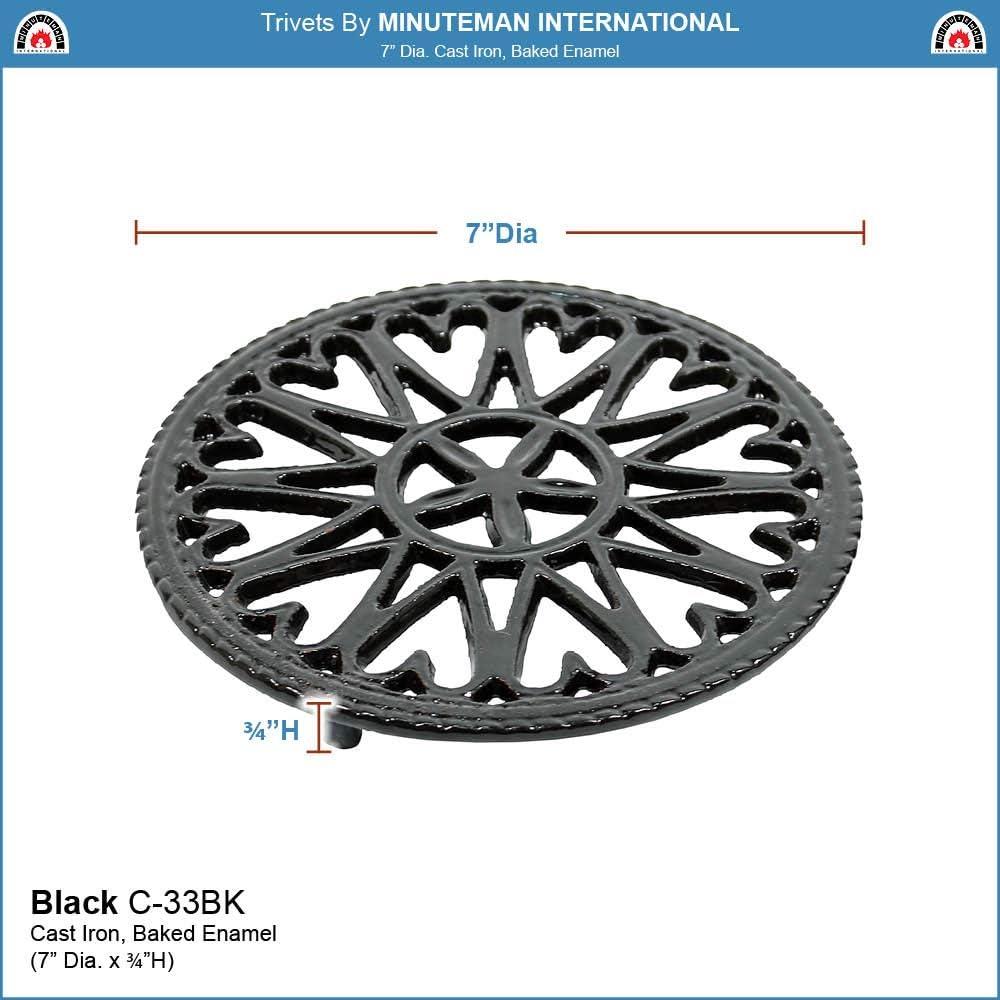 Highland Dunes Metal Round 1 Piece Trivet