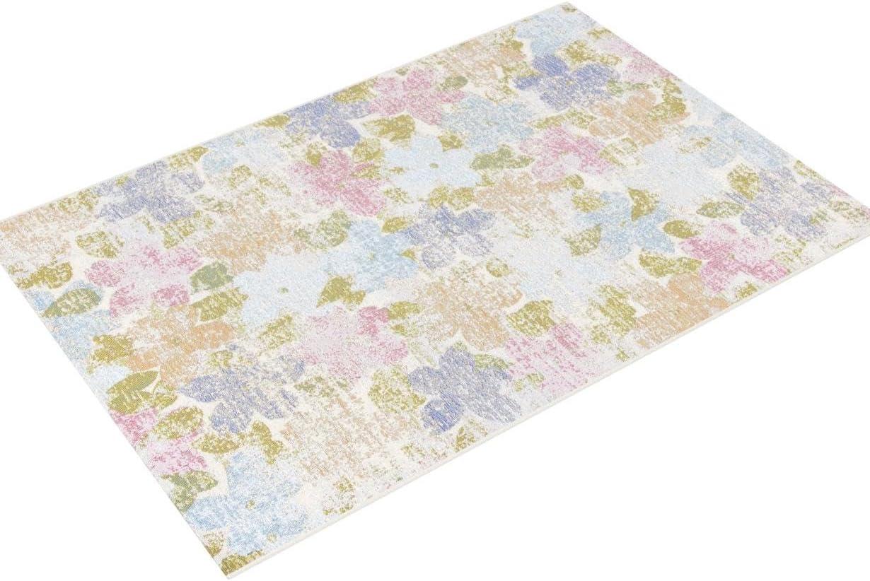 Summer SMR410 Power Loomed Indoor and Outdoor Area Rug - Blue/Pink - 5'3"x7'6" - Safavieh.