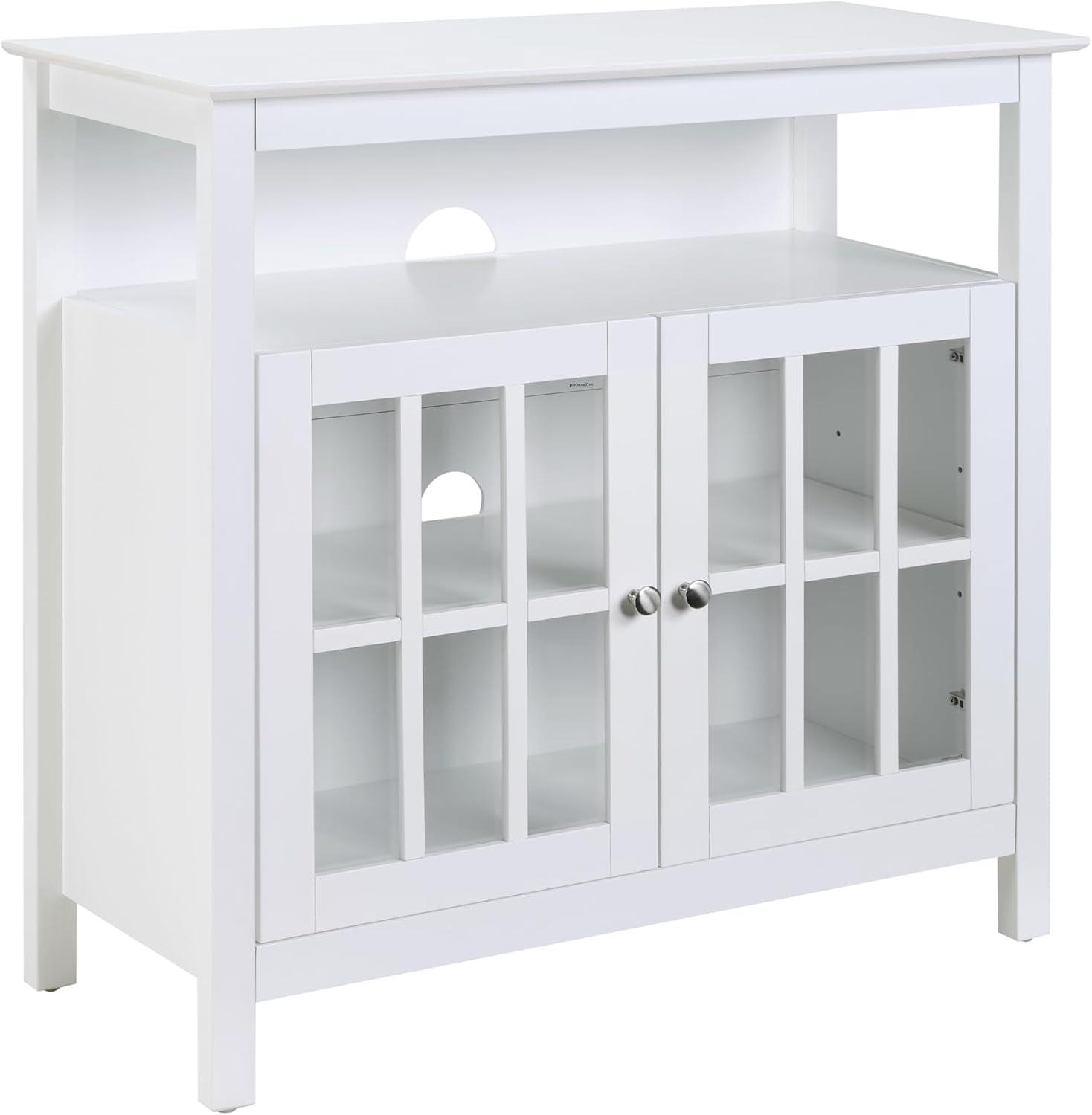 Big Sur Highboy TV Stand, White