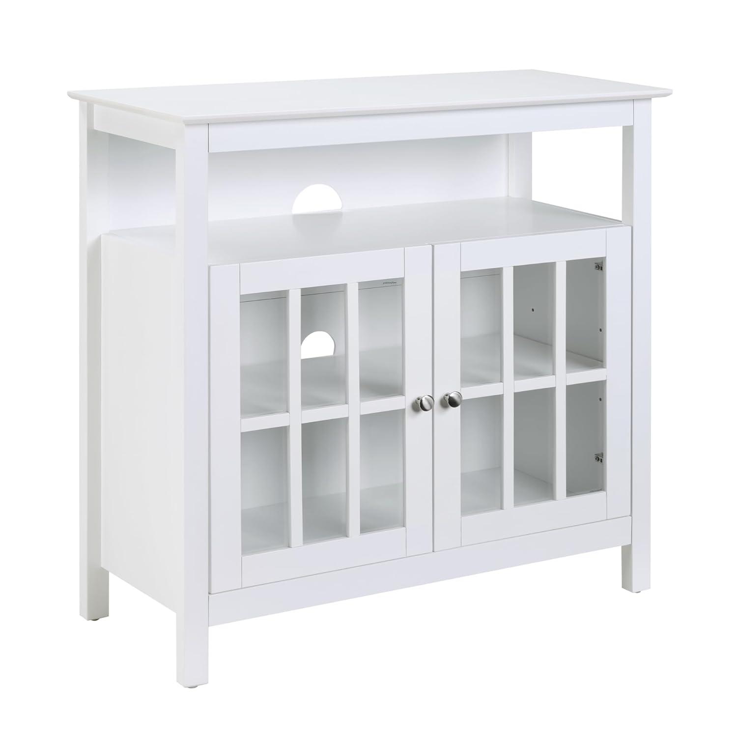 Big Sur Highboy TV Stand, White